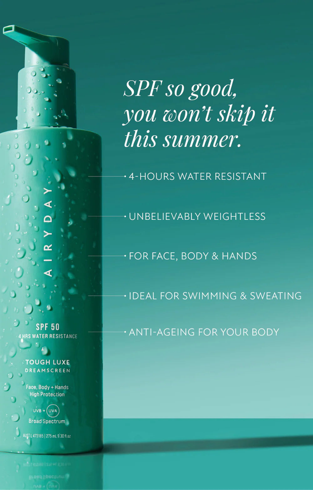 AiryDay Tough Luxe SPF 50 275ml
